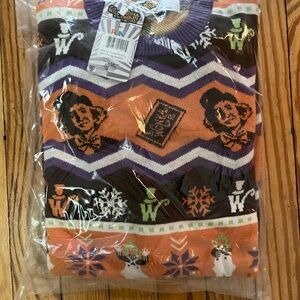NWT Willy Wonka Ugly Sweater for Adults - Large